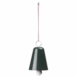 Décoration de Noël cloche en fer | Vert foncé