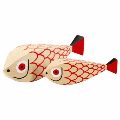 Décoration en bois Mother fish and child - Alexander Girard | Rouge