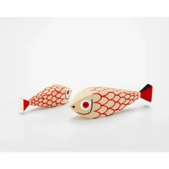 Décoration en bois Mother fish and child - Alexander Girard | Rouge