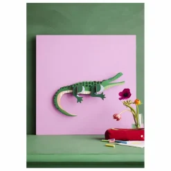 Décoration murale Crocodile | Vert