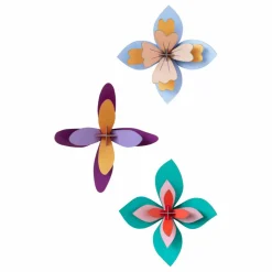 Décoration murale Fleur Lavender - Set de 3