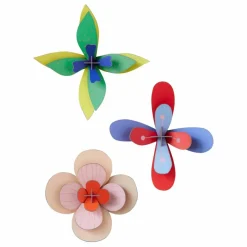 Décoration murale Fleur Lime - Set de 3