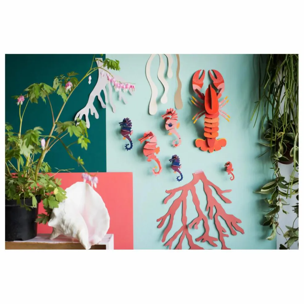 Décoration murale Hippocampes - Set de 5