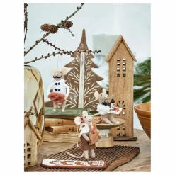 Décoration souris à suspendre en laine Peo - Set de 3 | Multicolore