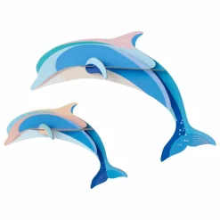 Décorations murales Dauphins - Set de 2 | Bleu ciel