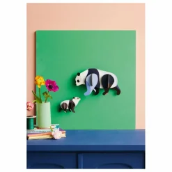 Décorations murales Pandas - Set de 2 | Noir