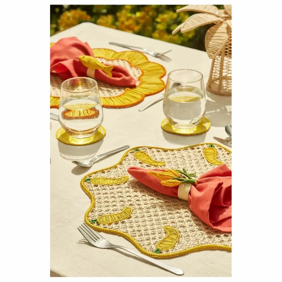 Dessous de verre Citron | Jaune