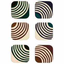 Dessous de verre laqués Mirage - Set de 6 | Thé de Chine