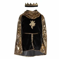 Déguisement de chevalier avec cape et couronne | Or
