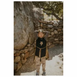 Déguisement de chevalier avec cape et couronne | Or