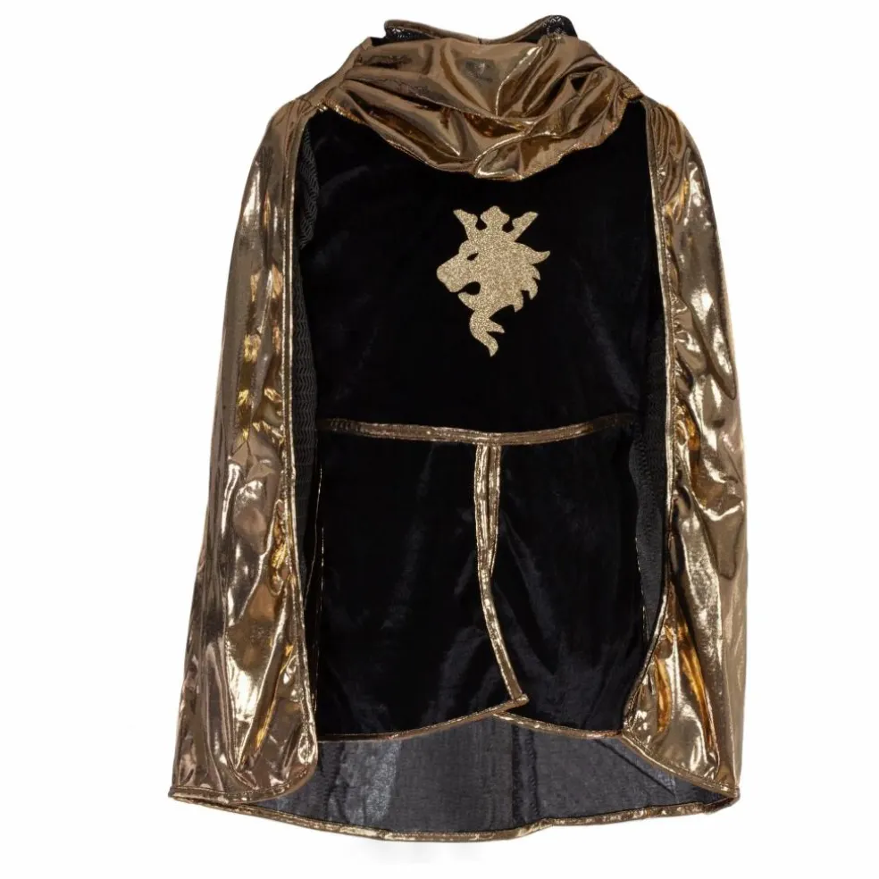 Déguisement de chevalier avec cape et couronne | Or
