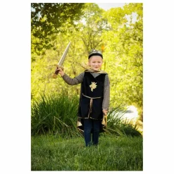 Déguisement de chevalier avec cape et couronne | Or