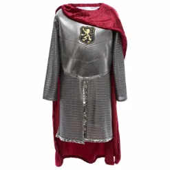 Déguisement de chevalier avec sa cape | Argenté