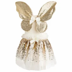 Déguisement Papillon sequin | Doré