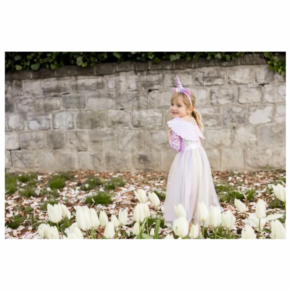 Déguisement robe de Pégase et son serre-tête | Rose