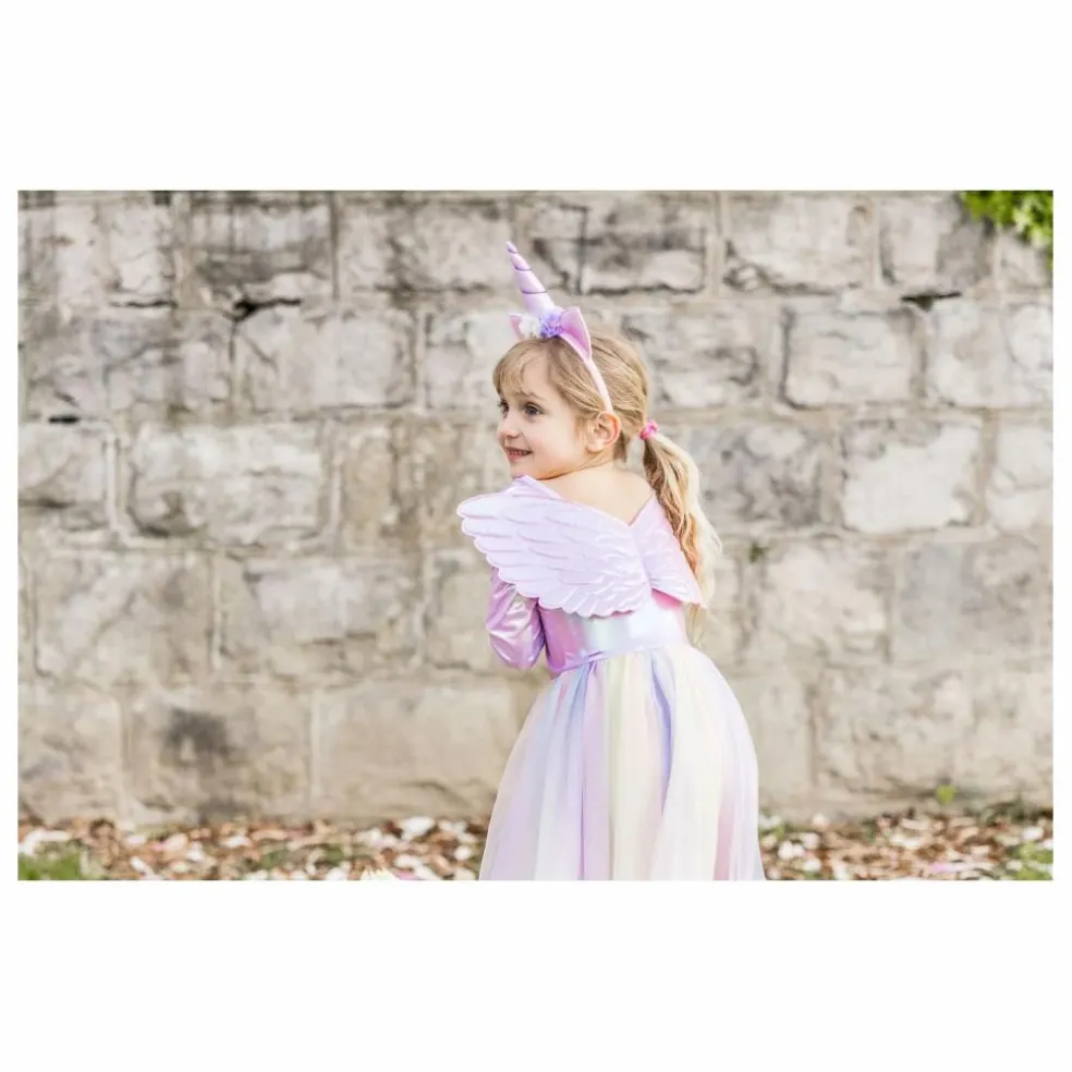 Déguisement robe de Pégase et son serre-tête | Rose