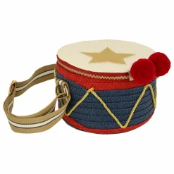 Déguisement Tambour en papier tissé et baguettes en bois