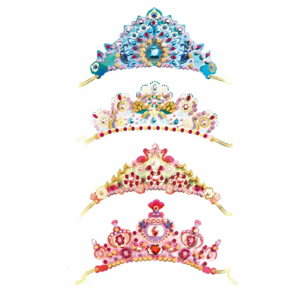 Diadèmes à décorer Comme une princesse - Set de 4