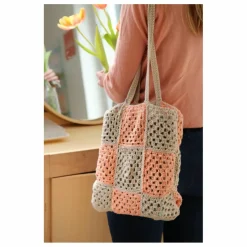 DIY Mon sac granny squares | Rose pêche