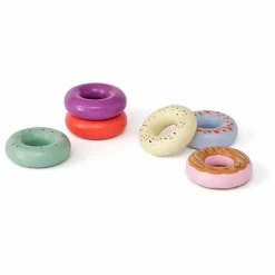 Donuts en bois - Boîte de 6