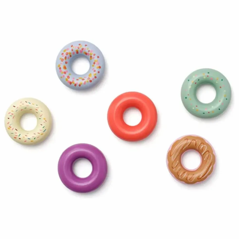 Donuts en bois - Boîte de 6