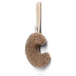 Doudou attache tétine lune | Brun
