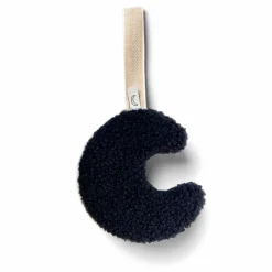 Doudou attache tétine lune | Noir
