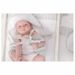 Doudou Augustin le lapin tout doux | Gris clair