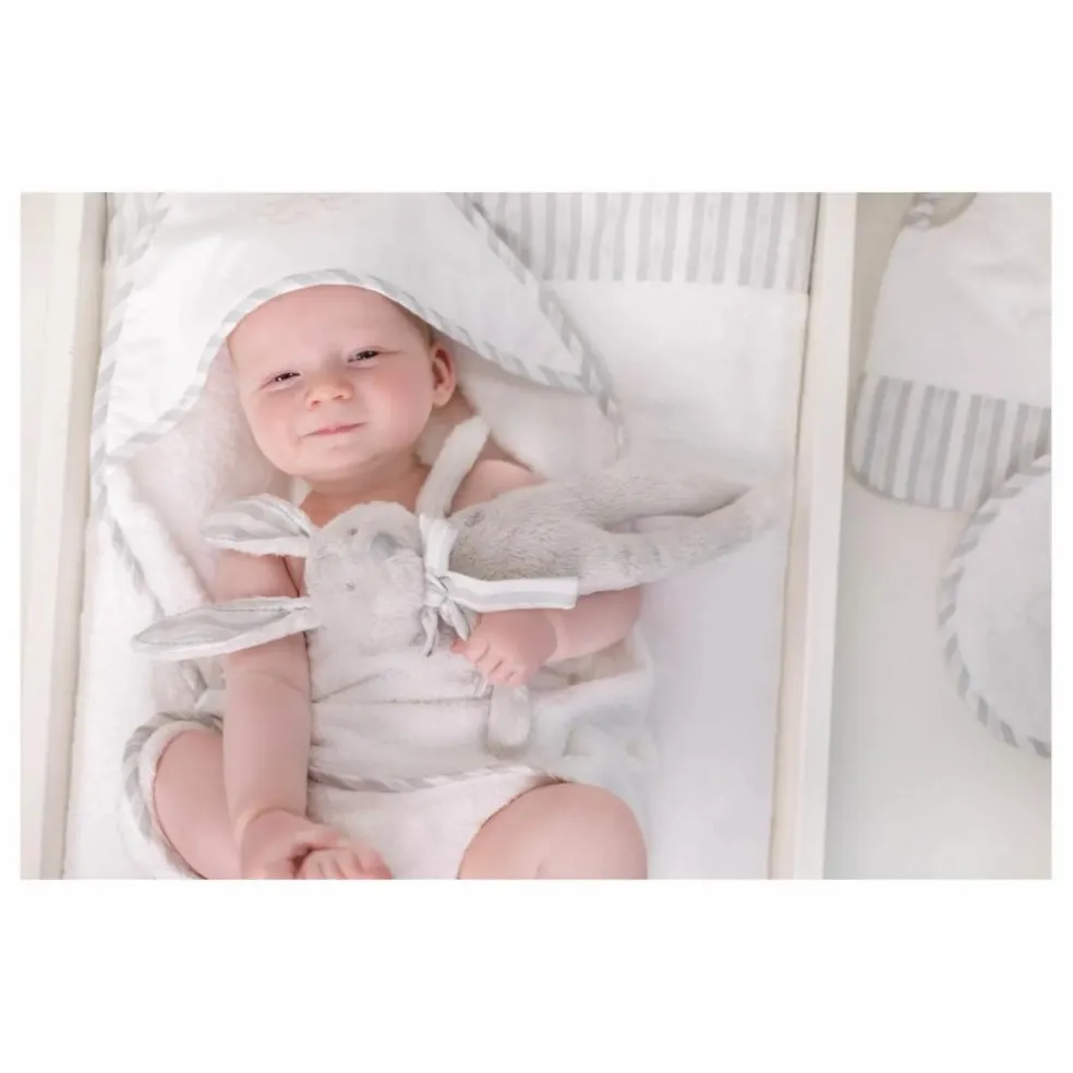 Doudou Augustin le lapin tout doux | Gris clair
