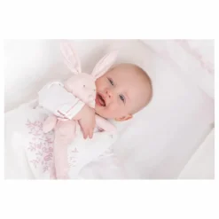 Doudou Augustin le lapin tout doux | Rose pâle