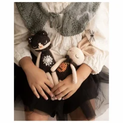 Doudou Chat Toile | Noir