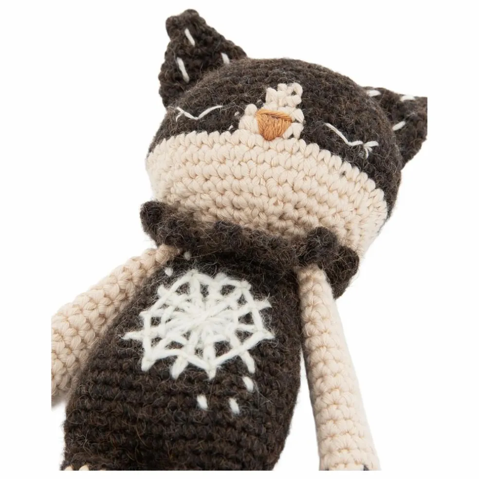 Doudou Chat Toile | Noir