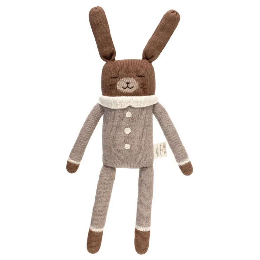 Doudou grand lapin pyjama | Gris