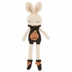 Doudou Lapin Citrouille | Blanc