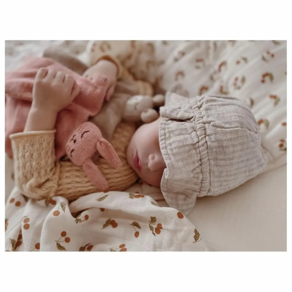 Doudou Lapin en alpaga | Rose