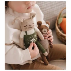 Doudou Lapin fermier | Vert
