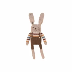 Doudou Lapin pull arc-en-ciel