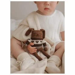 Doudou Lapin pull jacquard | Mocha