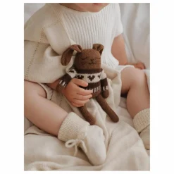 Doudou Lapin pull jacquard | Mocha