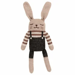 Doudou Lapin salopette | Noir