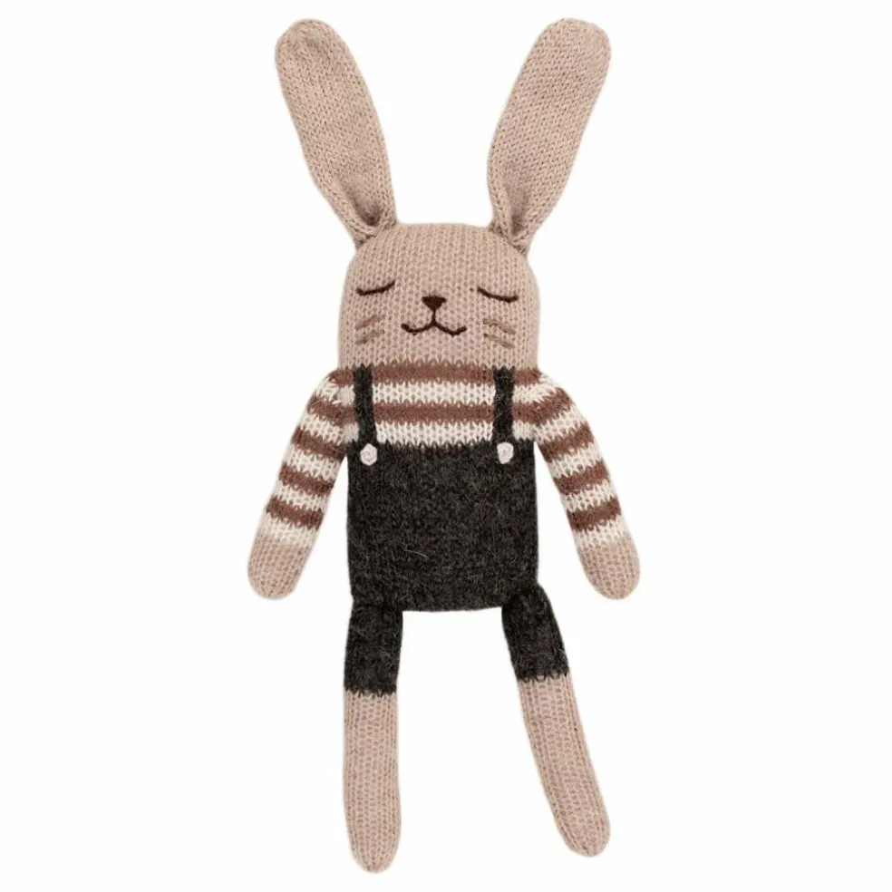 Doudou Lapin salopette | Noir