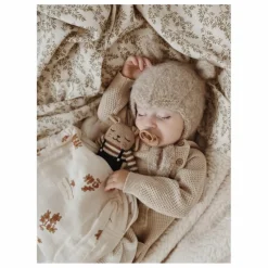 Doudou Lapin salopette | Noir