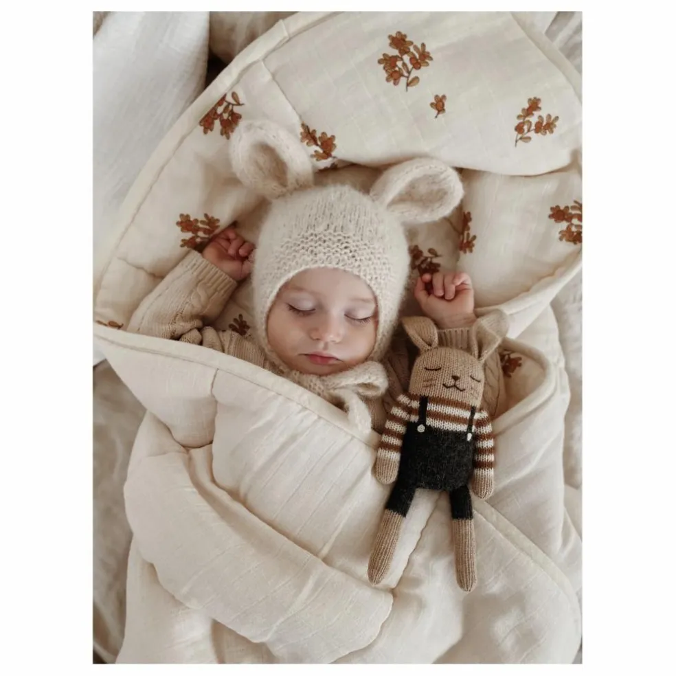 Doudou Lapin salopette | Noir