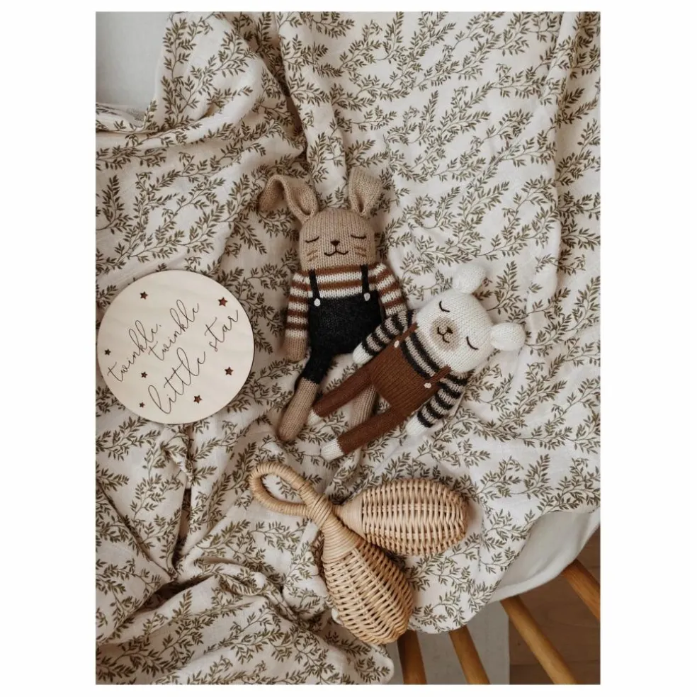 Doudou Lapin salopette | Noir