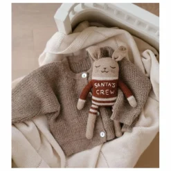Doudou Lapin Santa's Crew | Sienne