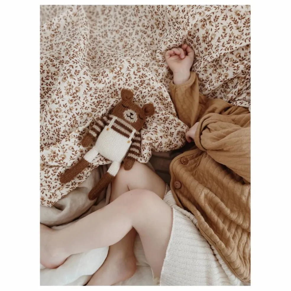 Doudou Ourson salopette | Ecru