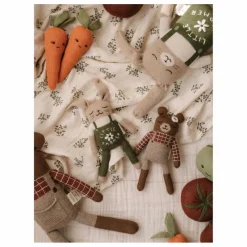 Doudou Ourson salopette | Sienne