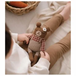 Doudou Ourson salopette | Sienne