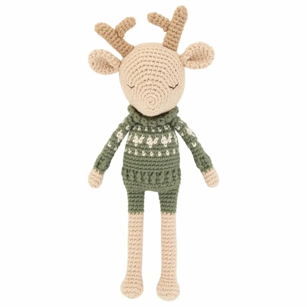 Doudou Robin le Renne | Vert
