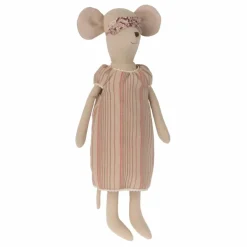Doudou souris en robe de nuit